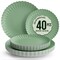 Earthtrends Scalloped Paper Plates 8.5 Inch & 10.5 Inch Dinner Plate Set – Fancy Disposable Plates for Party, Wedding, Birthday, Baby Shower – Large & Small Paper Plate Set for Parties, Events, Catering – Elegant Floral Design